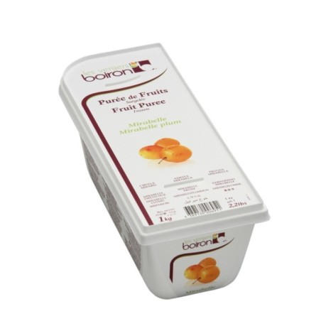 Mirabelle Plum Fruit Puree - Frozen - By Les Vergers Boiron - 100% Fruit - 2.2Lbs - Kosher