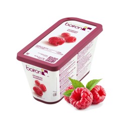 Raspberry Fruit Puree - Frozen - By Les Vergers Boiron - 85% Fruit - 2.2Lbs - Kosher