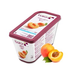 Apricot Fruit Puree - Frozen - By Les Vergers Boiron - 86% Fruit - 2.2Lbs - Kosher