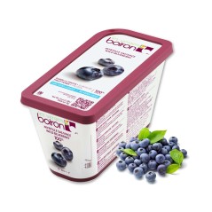 Wild Blueberry Fruit Puree - Frozen - By Les Vergers Boiron - 100% Fruit - 2.2Lbs - Kosher