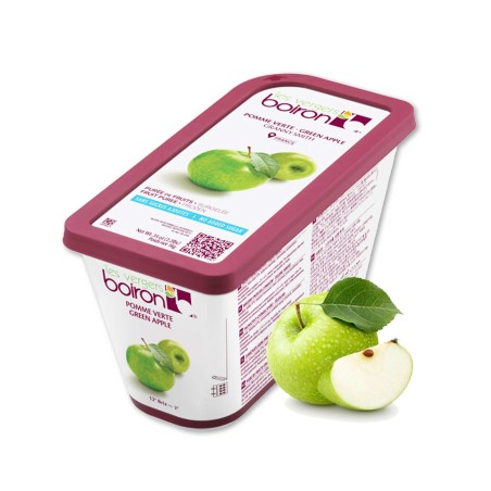 Les Vergers Boiron Green Apple Fruit Puree - Frozen Apple Puree - Kosher