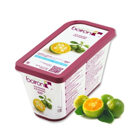 Kalamansi Fruit Puree - Frozen - By Les Vergers Boiron - 100% Fruit - 2.2Lbs - Kosher