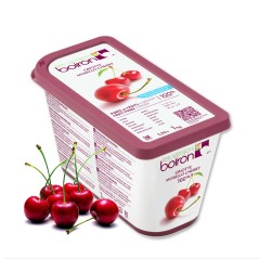 Morello Cherry Fruit Puree - Frozen - By Les Vergers Boiron - 100% Fruit - 2.2Lbs - Kosher