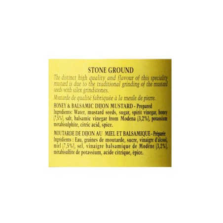 Honey & Balsamic Dijon Mustard by Edmond Fallot - French Gourmet - 7.4oz - (Pack of 12)