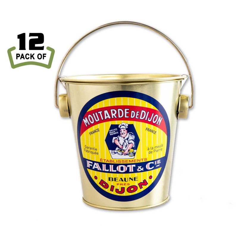 Classic Dijon Mustard in a Baby Pail by Edmond Fallot -15.8oz - (Pack of 12)