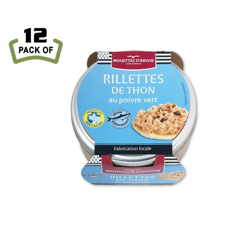 Les Mouettes d'Arvor Tuna Rillettes - French tuna spread with green peppercorns for a touch of spice.