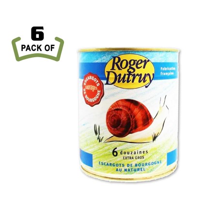 Roger Dutruy Extra Large Burgundy Snails - premium French escargots ready to cook