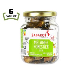 Dried Mixed Forest Mushrooms by Sabarot - 1.4oz - French Gourmet - (Pack of 6)