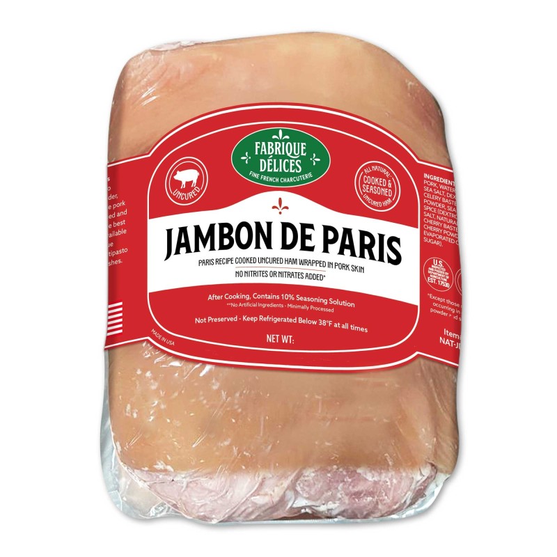 Cooked Ham Paris-Style - Jambon de Paris - By Fabrique Delices - Approx. 11Lbs Cooked Ham Paris-Style - Jambon de Paris - By Fabrique Delices - Approx. 11Lbs