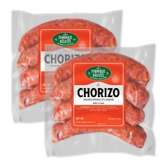 Chorizo Sausage - by Fabrique Delices - 4 Links - 1Lb - (Pack of 2)