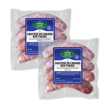 Duck Sausages with Figs and Brandy - 4 Links - (Pack of 2)