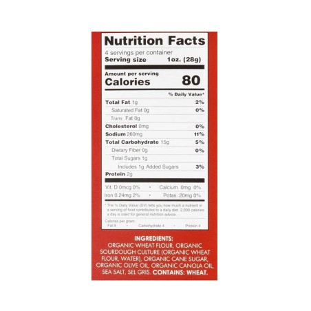 Organic Flatbread Crackers with Olive Oil & Grey Salt - by Fabrique Delices - 4oz - (Pack of 3)