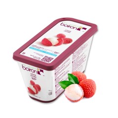Lychee Fruit Puree - Frozen - By Les Vergers Boiron - 100% Fruit - 2.2Lbs Tub - Kosher